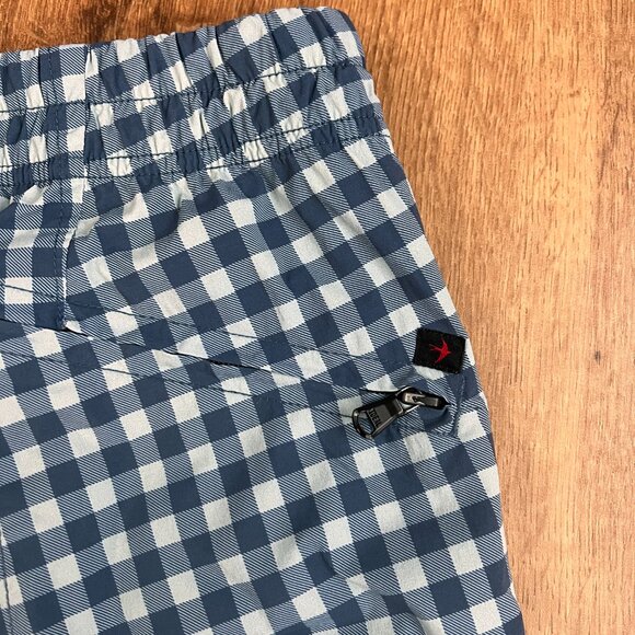Relwen Blue Gingham Air-Stretch Hybrid Windshort Trunks Sz XL - Picture 10 of 13